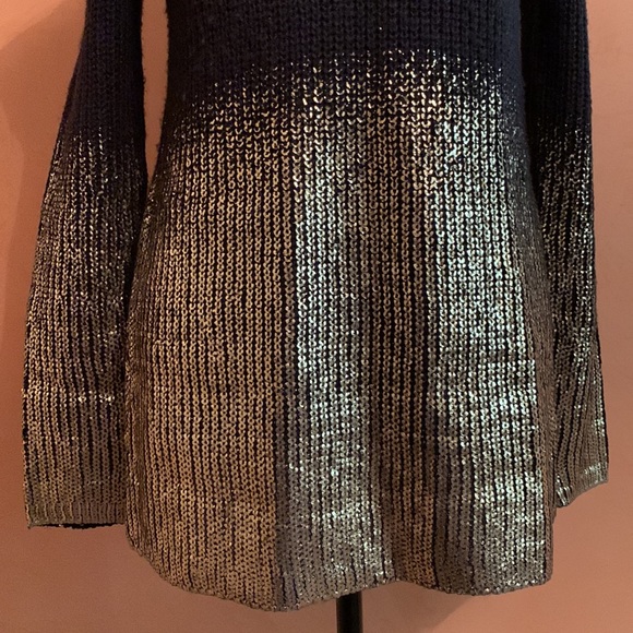 Cold-shoulder black and gold sweater by DESIGN HISTORY - Picture 4 of 12